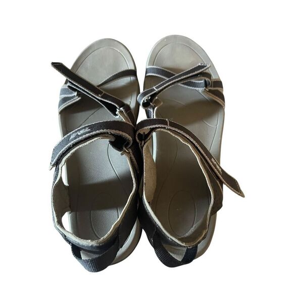 Teva Womens Black Gray Ankle Strap Verra Strappy Hiking Sandals Size 10 - Picture 2 of 8